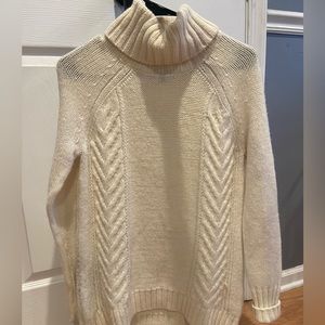 American Eagle Oversized Knit Sweater with Collared Neck